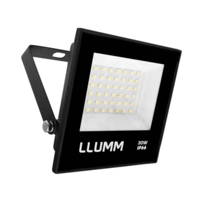 Refletor LED LLUMM Deep Fit 30W 3000K Preto - LDSMDRFFT30W3R1