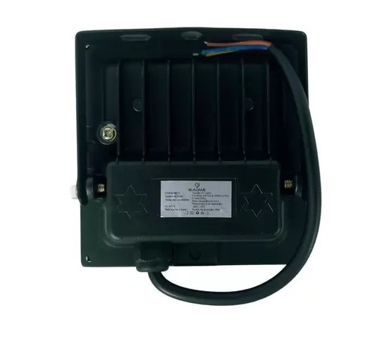 Refletor LED Saime SMD Slim 30W 6500K Preto - 15106