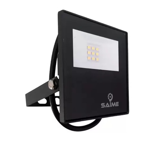 Refletor LED Saime SMD Slim 50W 6000K Preto - 15107