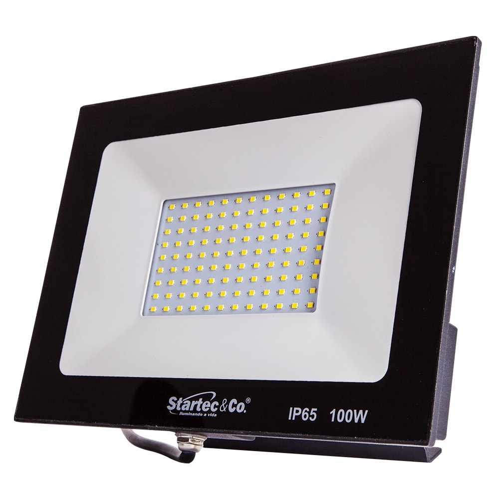 Refletor LED Startec 100W 6500K Preto - 100400003