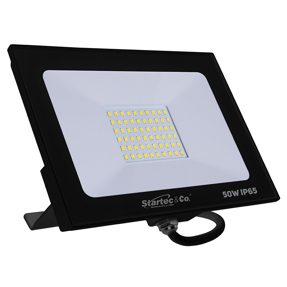 Refletor LED Startec 50W 6000K Preto - 100400002