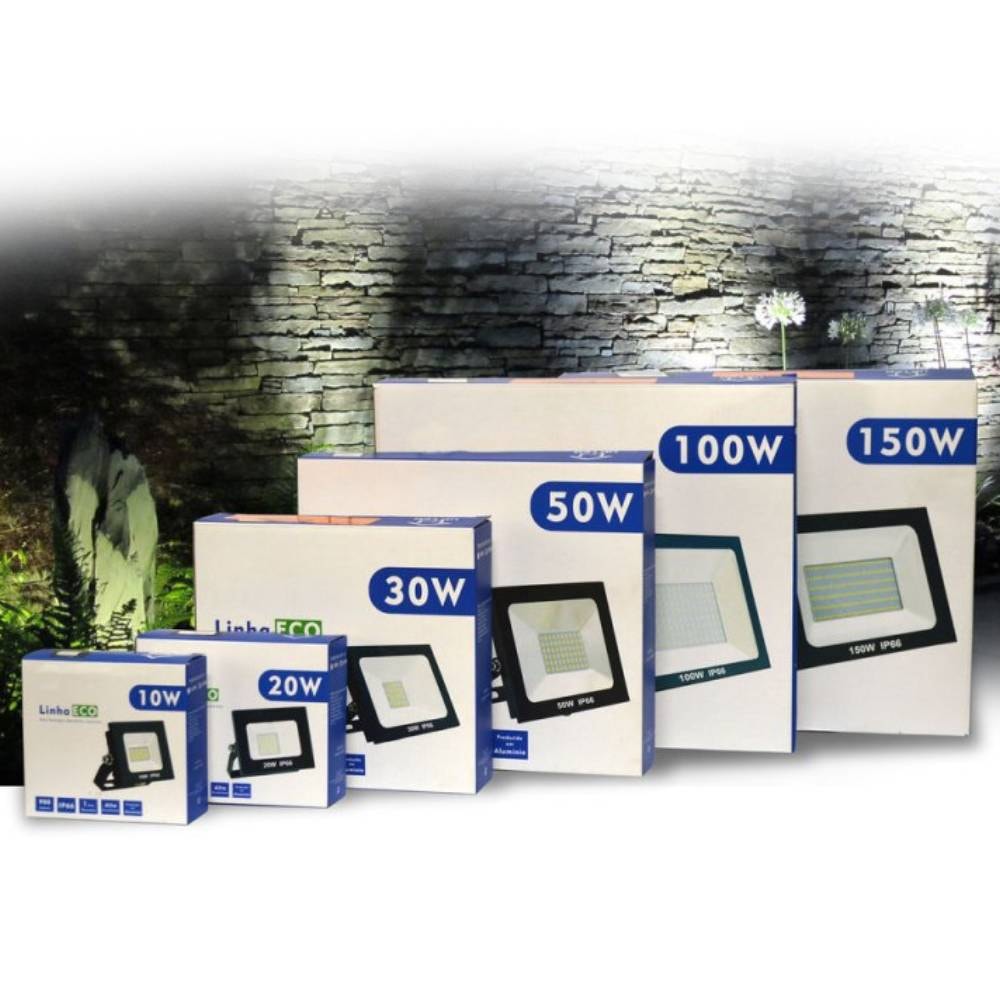 Refletor LED Upled 10W 6000K - ECO-REF-10W-6K