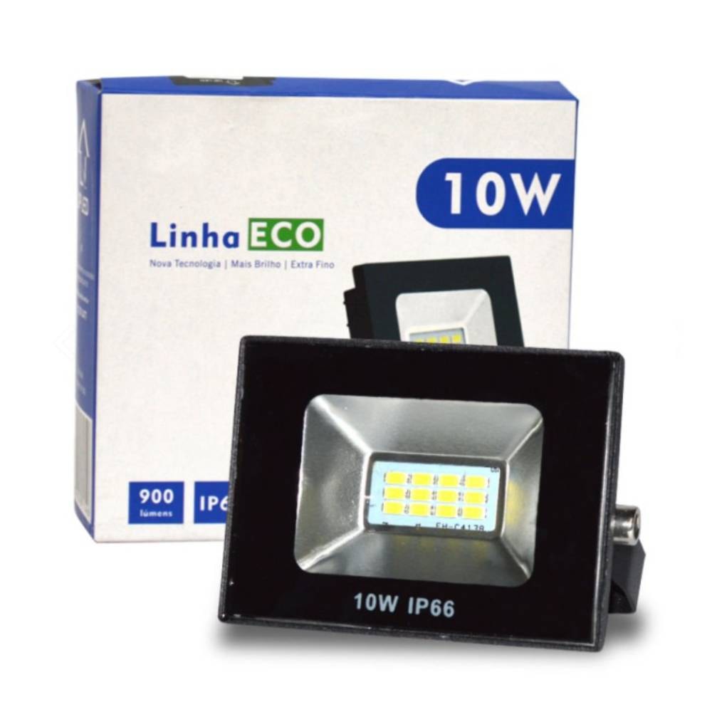 Refletor LED Upled 10W 6000K - ECO-REF-10W-6K
