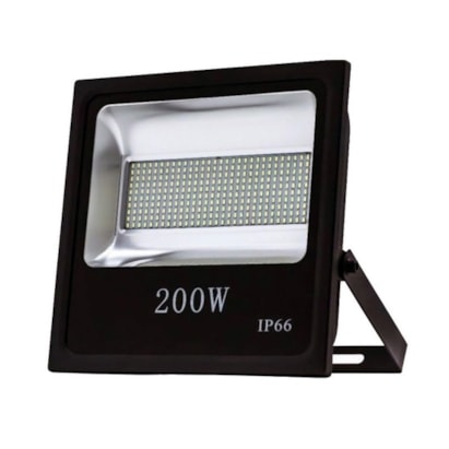 Refletor LED Upled Eco 200W 6000K IP66 Preto