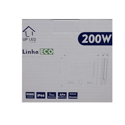 Refletor Led Upled Pop 200w 6k IP66