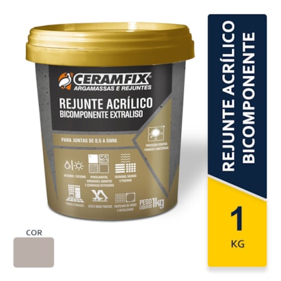 Rejunte Acrílico Ceramfix Biocomponente 01Kg Corda