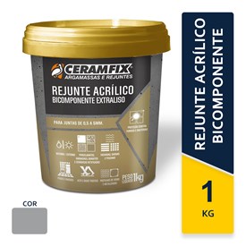 Rejunte Acrílico Ceramfix Biocomponente 01Kg Platina