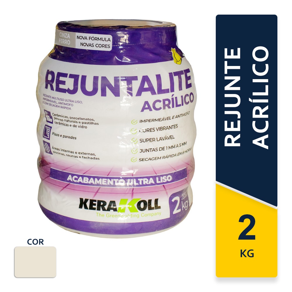 Rejunte Acrílico Kerakoll Rejuntalite 2Kg Avório - K90167.01