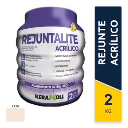 Rejunte Acrílico Kerakoll Rejuntalite 2Kg Bege - K90169.01