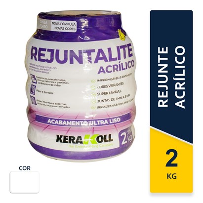Rejunte Acrílico Kerakoll Rejuntalite 2Kg Branco - K90159.01