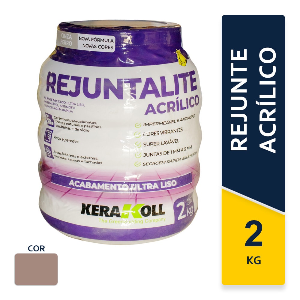 Rejunte Acrílico Kerakoll Rejuntalite 2Kg Café - K90172.01