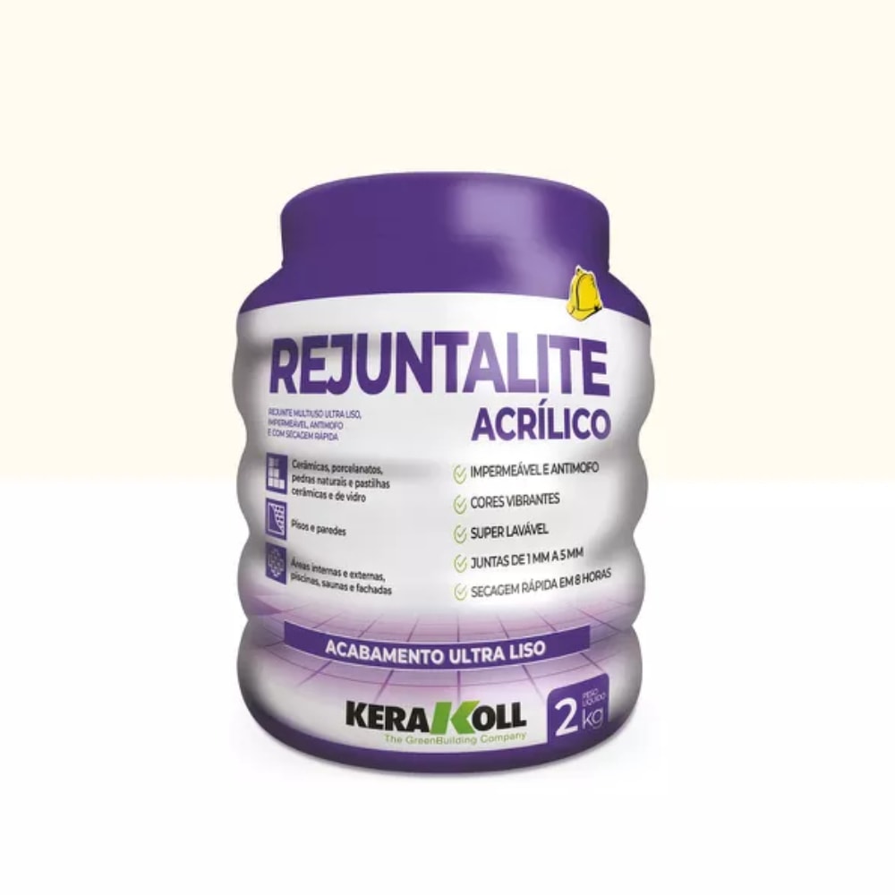 Rejunte Acrílico Kerakoll Rejuntalite 2Kg Palha - K90168.01