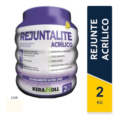 Rejunte Acrílico Kerakoll Rejuntalite 2Kg Palha - K90168.01