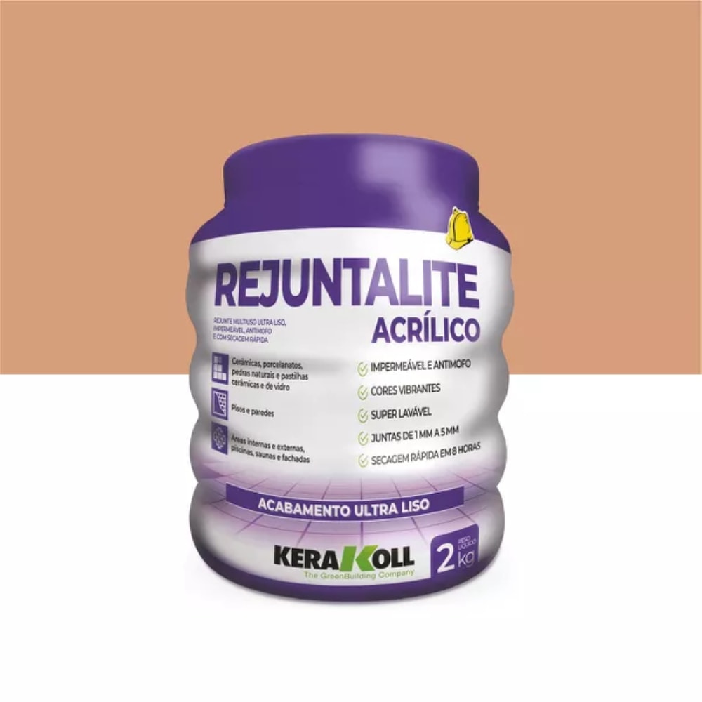 Rejunte Acrílico Kerakoll Rejuntalite 2Kg Pau Brasil - K90173.01