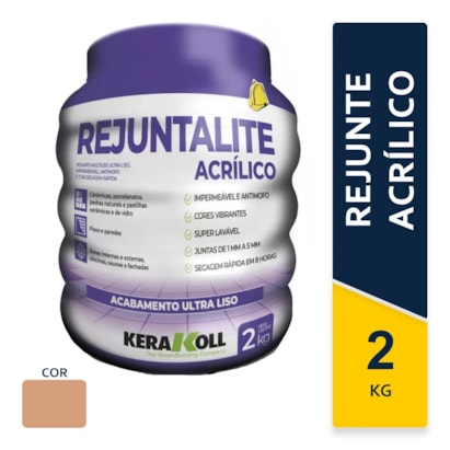 Rejunte Acrílico Kerakoll Rejuntalite 2Kg Pau Brasil - K90173.01