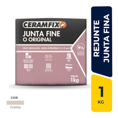 Rejunte Ceramfix Junta Fine 1Kg Crema - 604251