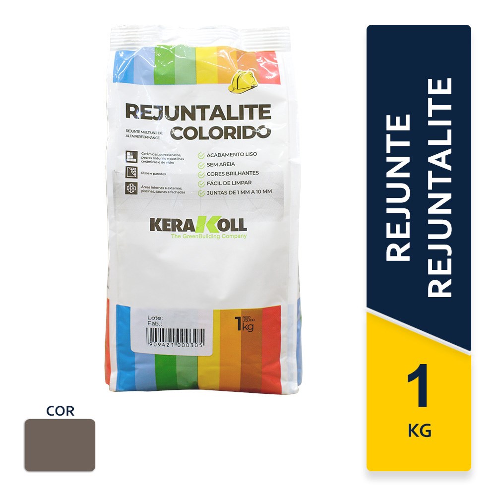 Rejunte Cimentício Kerakoll Rejuntalite 1Kg Cinza Ferro - K90108.01