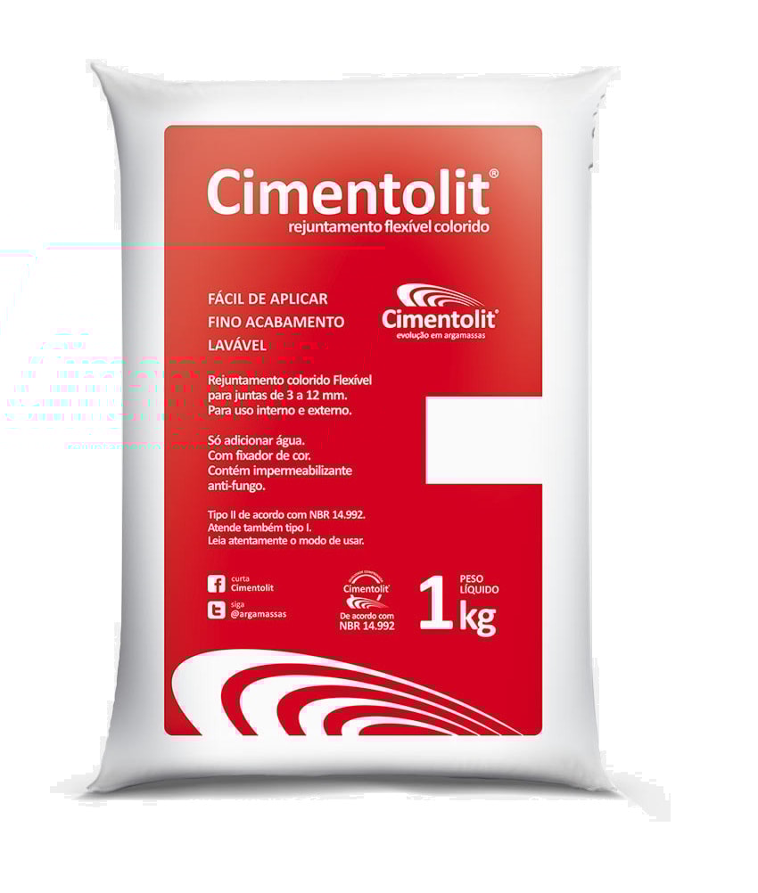Rejunte Flexível Cimentolit Garapeira 1kg