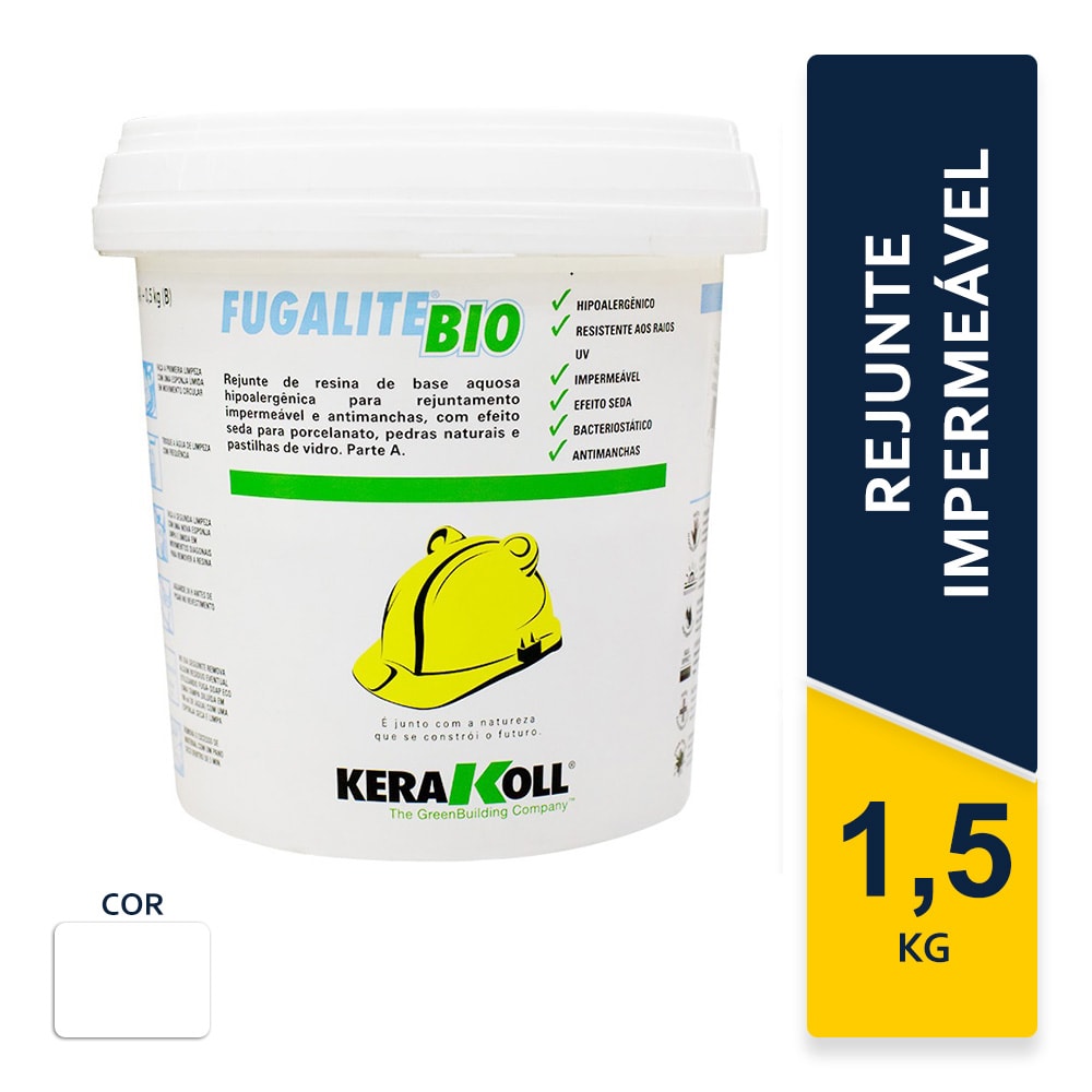 Rejunte Fugalite Bio 1,5Kg Branco 01 - Kerakoll