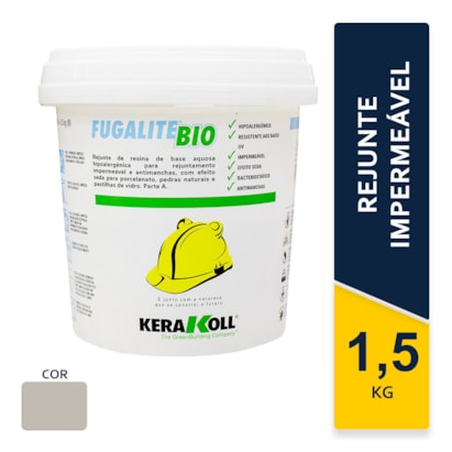 Rejunte Fugalite Bio 1,5Kg Cinza Ferro 04 - Kerakoll
