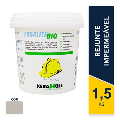 Rejunte Fugalite Bio 1,5Kg Cinza Ferro 04 - Kerakoll