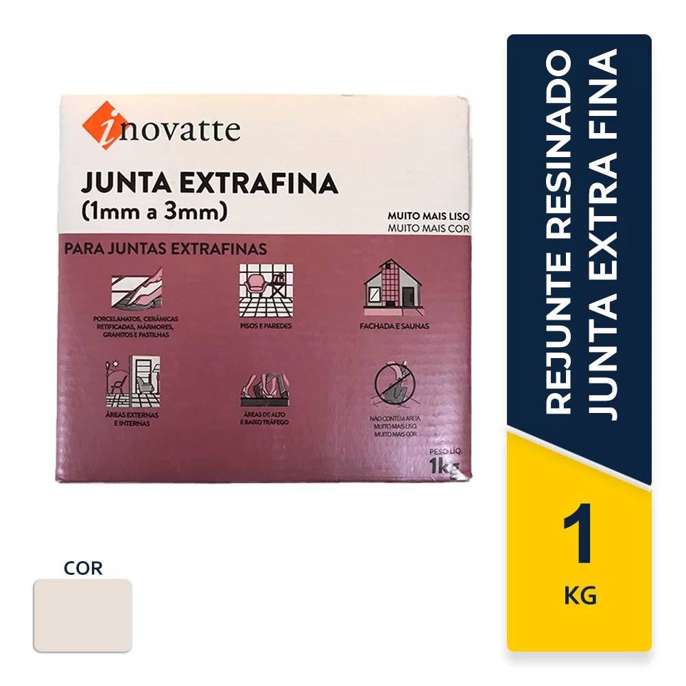 Rejunte Junta Extra Fina Inovatte 01KG Bege Claro