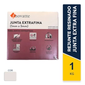 Rejunte Junta Extra Fina Inovatte 01KG Cinza