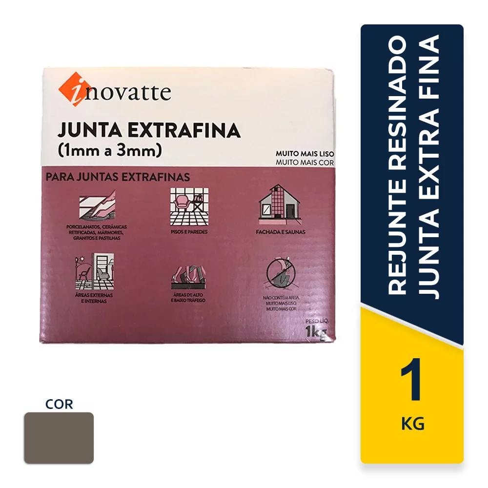 Rejunte Junta Extra Fina Inovatte 01KG Grafite