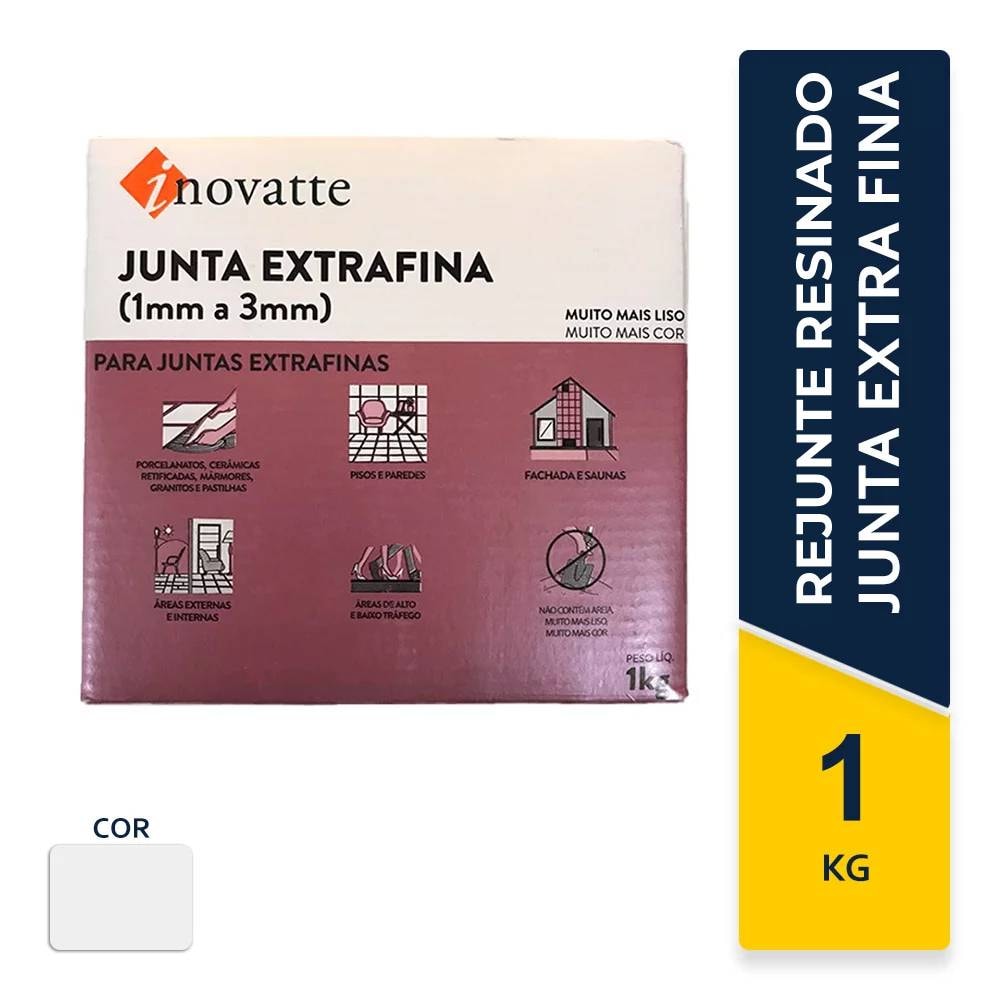 Rejunte Junta Extra Fina Inovatte 01KG Platina