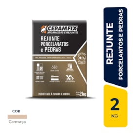 Rejunte Resinado Ceramfix Porcelanatos e Pedras 2Kg Camurça - 604170