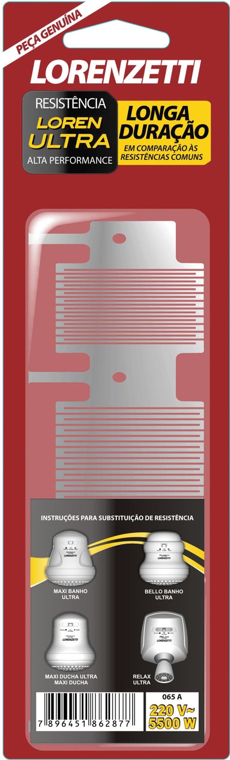 Resistência Lorenzetti para Chuveiro 065-A 3 Temperaturas 5500W 220V - 7589128