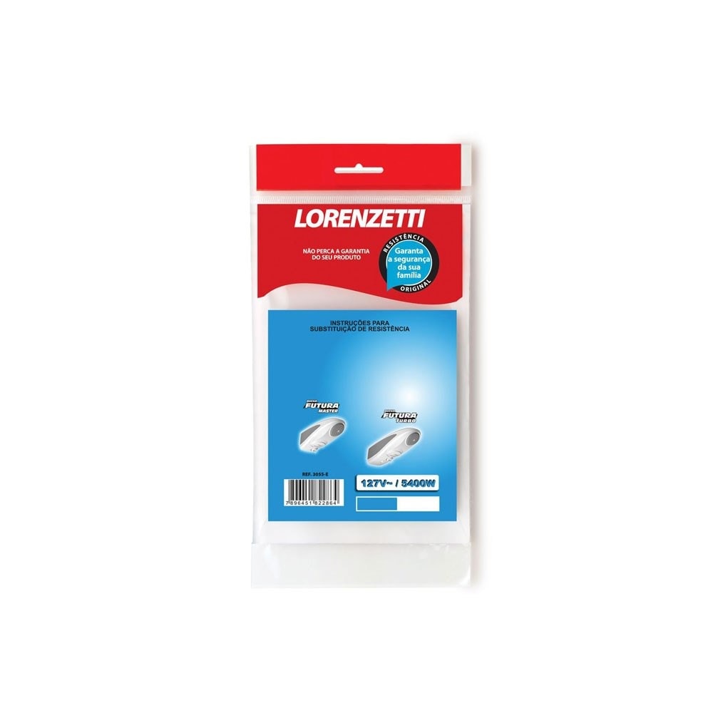 Resistência Lorenzetti para Chuveiro 3055-E Futura 5400W 127V - 7589050