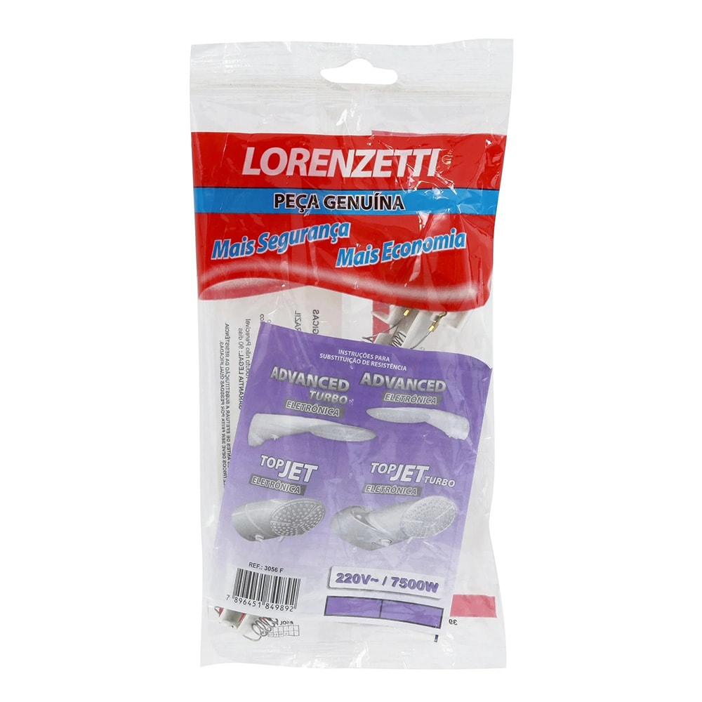 Resistência Lorenzetti para Chuveiro 3056-F Top Jet 7500W 220V - 7589078