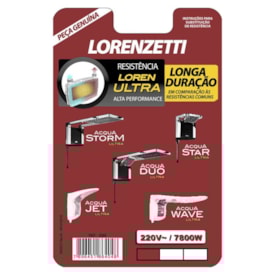 Resistência Lorenzetti para Chuveiro 3065-B Acqua Ultra 7800W 220V - 7589120