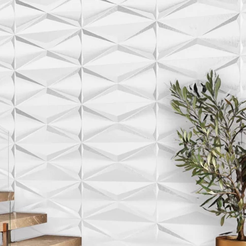 Revestimento 3D Acetinado 30x60cm Caixa 0,72m² Roca Cubic White MT Retificado - FJH015701