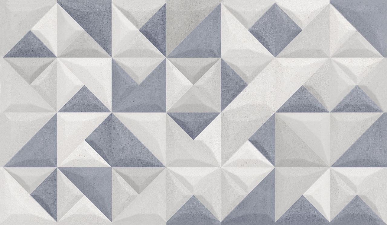 Revestimento 3D Acetinado 33x60cm Caixa 2,43m² Esther Essence Satiny Blue - 53953