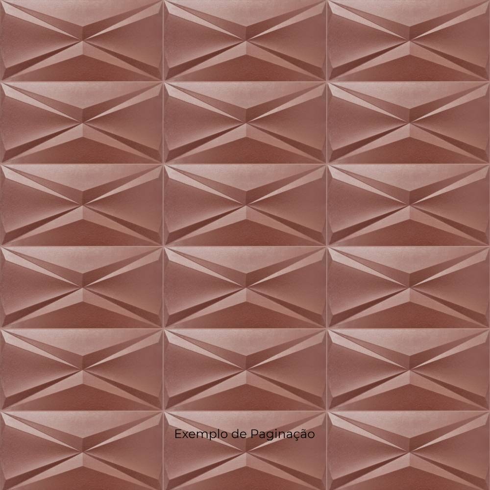 Revestimento 3D Brilhante 30x60cm Caixa 0,72m² Roca Cubic Steel Cobre Retificado - FJH025702