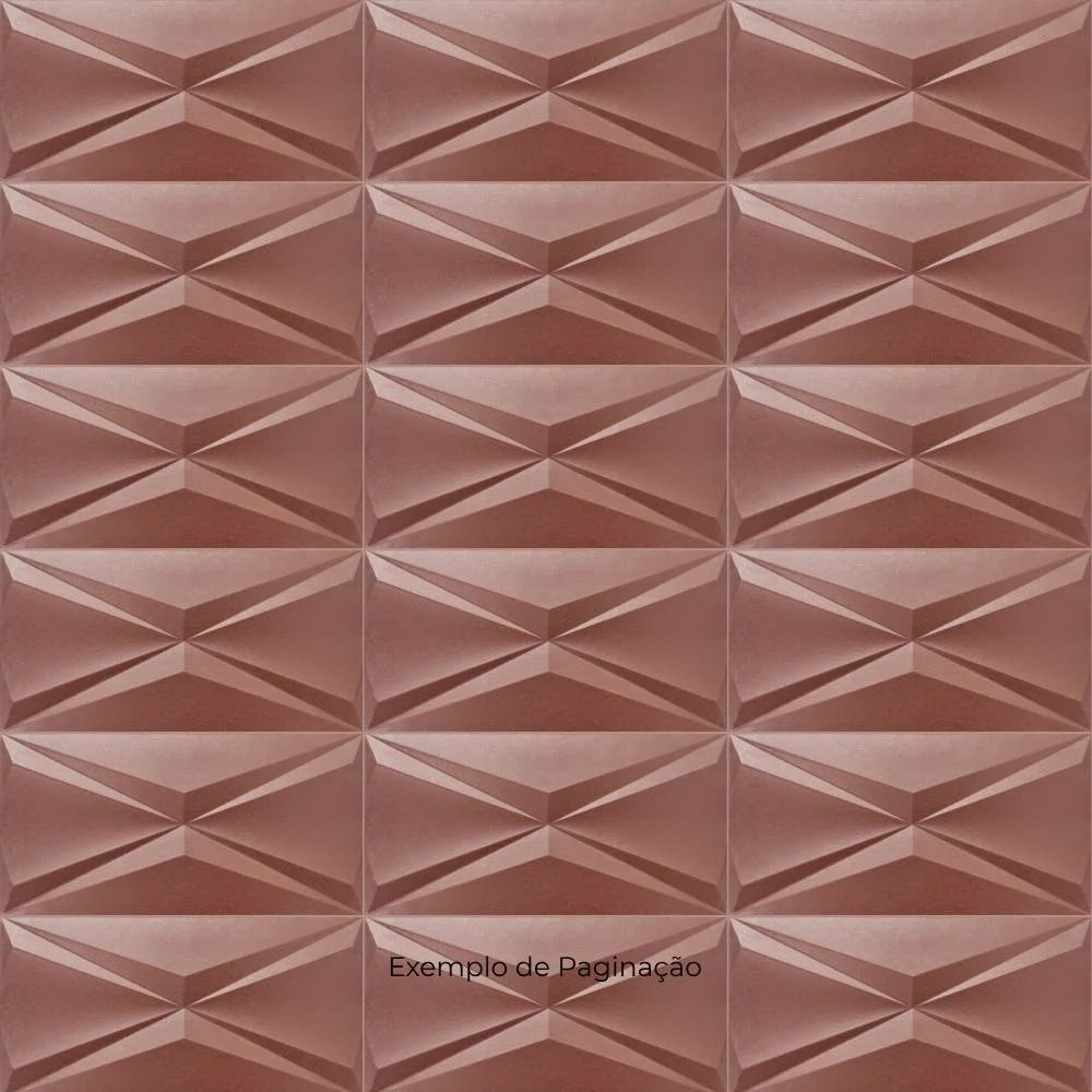 Revestimento 3D Brilhante 30x60cm Caixa 0,72m² Roca Cubic Steel Cobre Retificado - FJH025702