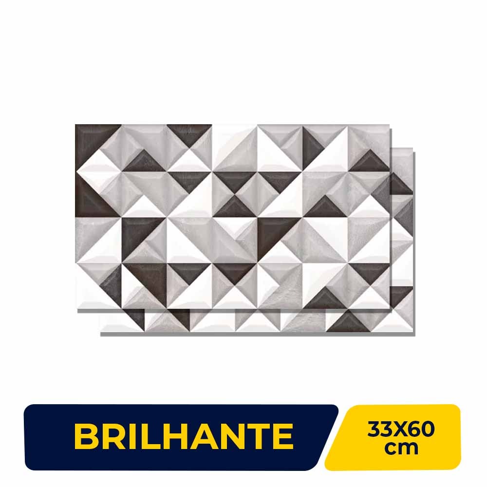 Revestimento 3D Brilhante 33x60cm Caixa 2,43m² Esther Essence Decor - 53948