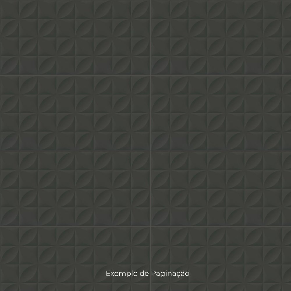 Revestimento 3D Brilhante 45x90cm Caixa 1,62m² Lume Botânico Nero Retificado