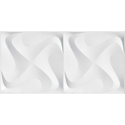 Revestimento 3D de Parede Porcelanato Acetinado 30x60cm Caixa 0,72m² Incepa Spin White - 66220132