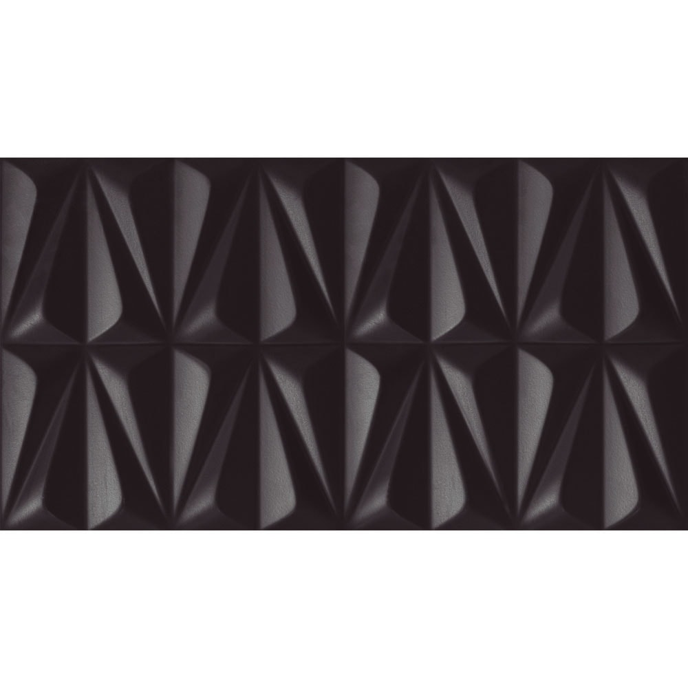 Revestimento 3D Porcelanato 32x59cm Caixa 0,76m² Incepa Ludo Black Retificado - 61190252