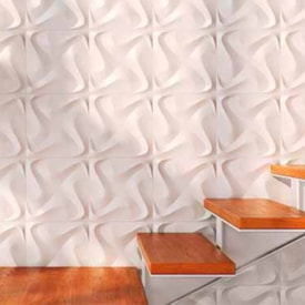 Revestimento 3D Porcelanato Acetinado 30x60cm Caixa 0,72m² Incepa Spin White - 66220132