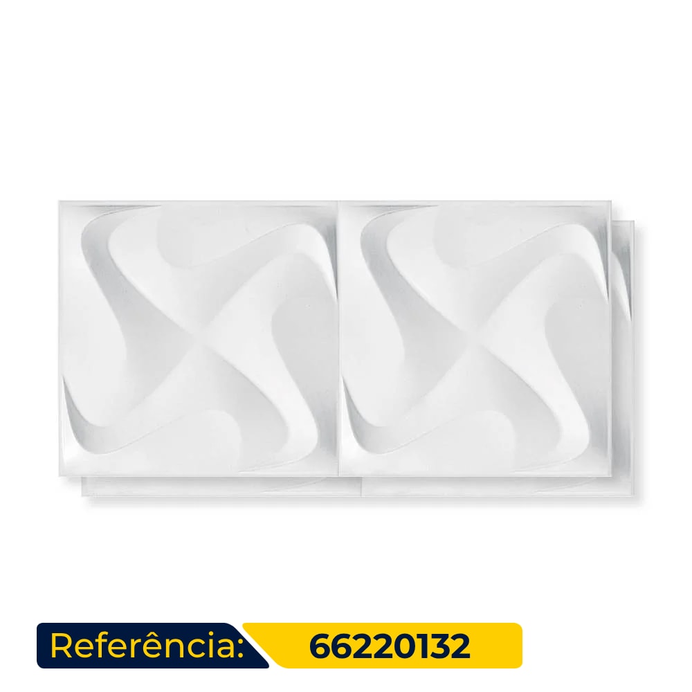 Revestimento 3D Porcelanato Acetinado 30x60cm Caixa 0,72m² Incepa Spin White - 66220132