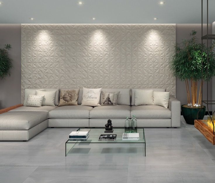 Revestimento 3D Porcelanato Acetinado 58,4x58,4cm Caixa 1,70m² Portinari Sense Abstract Sbe Retificado - 59216