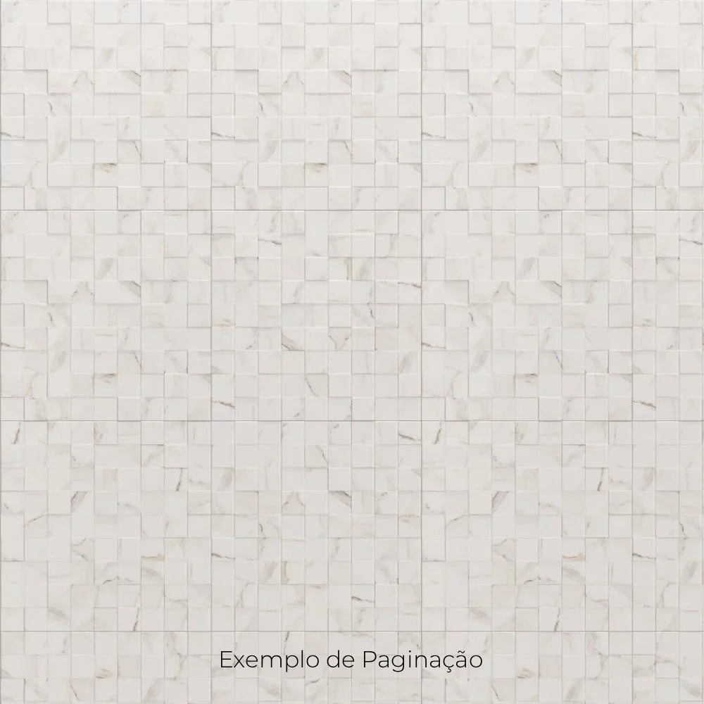 Revestimento 3D Porcelanato Acetinado 58,4x58,4cm Caixa 1,70m² Portinari Simetria Marble Wh Retificado - 60236