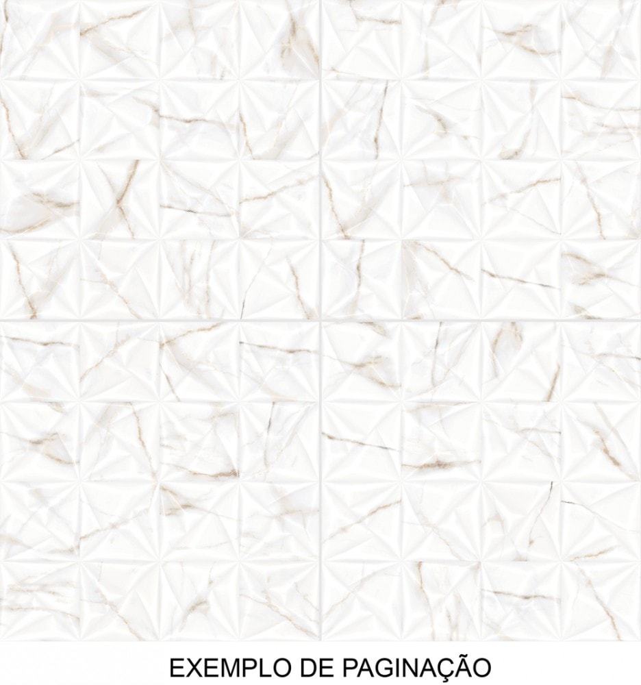 Revestimento 3D Porcelanato Acetinado 72x72cm Caixa 1,55m² Viarosa Calacata Gold Deco Retificado - AR72049