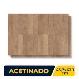Revestimento Acetinado 43,7x63,1cm Caixa 1,65m² Ceusa Tijoletas BW Retificado - 5062747