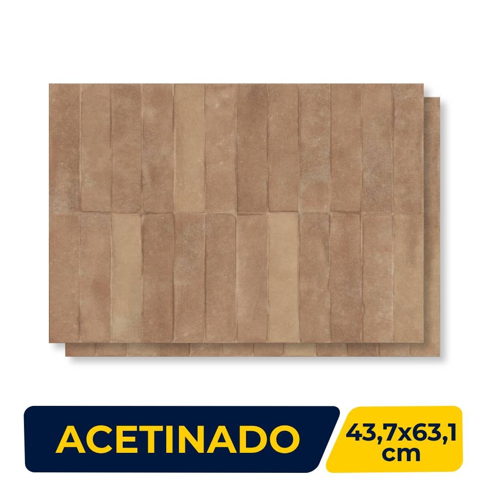 Revestimento Acetinado 43,7x63,1cm Caixa 1,65m² Ceusa Tijoletas BW Retificado - 5062747