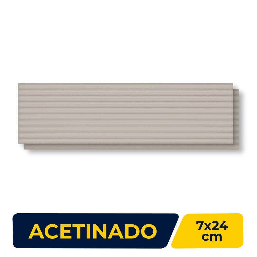 Revestimento Cerâmico Acetinado 07x24cm Caixa 0,34m² Portobello Ligne Brut Bold - 204222E